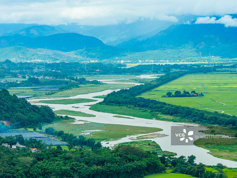 云南省德宏州盈江县大盈江风光图片素材