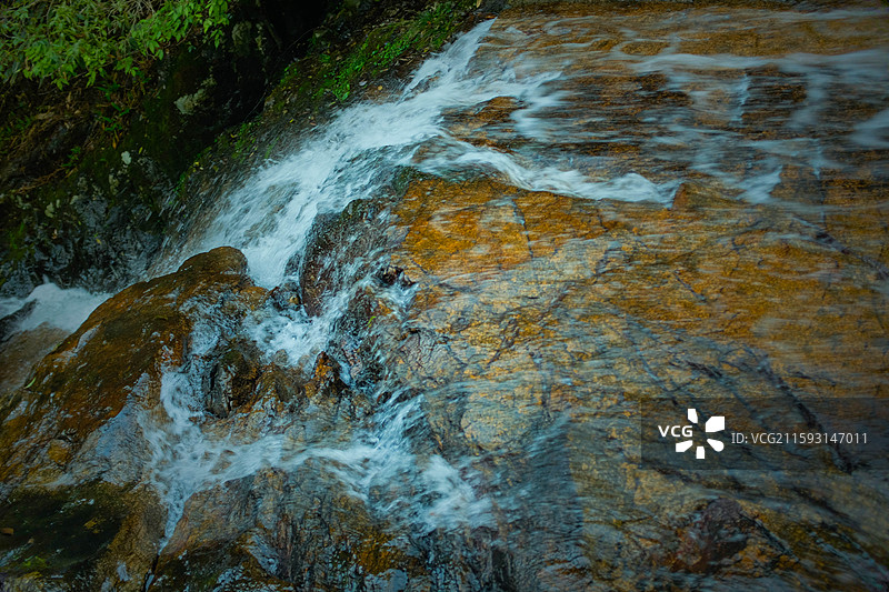 钱江源森林公园溪流图片素材