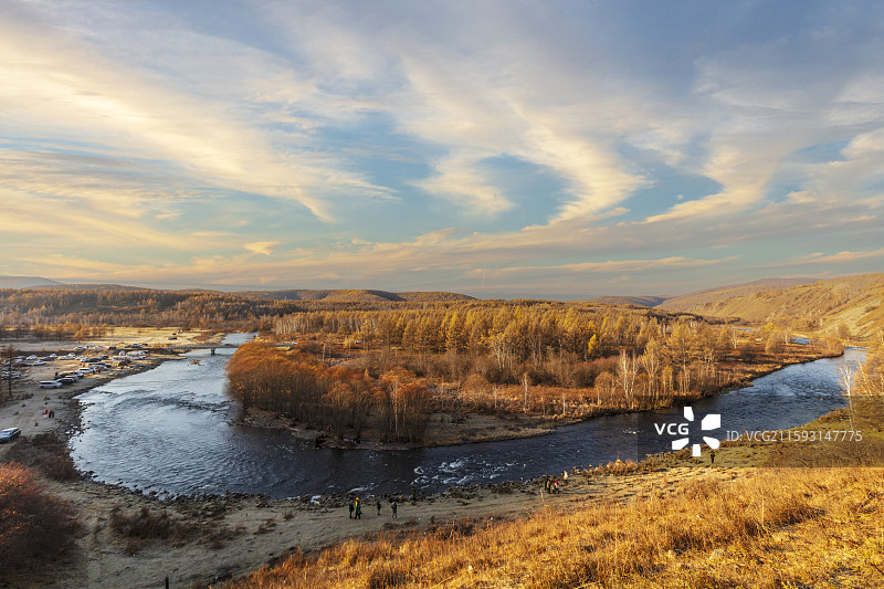 中国内蒙古阿尔山旅游区秋季山水自然风光图片素材