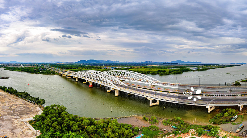 斗门晚霞图片素材