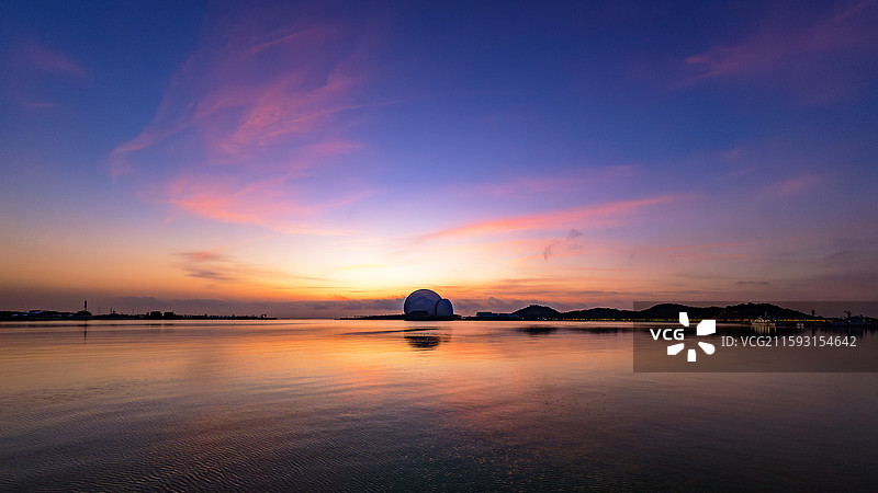 珠海日月贝日出图片素材