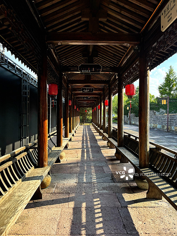 长廊（宁波镇海郑氏十七房）图片素材