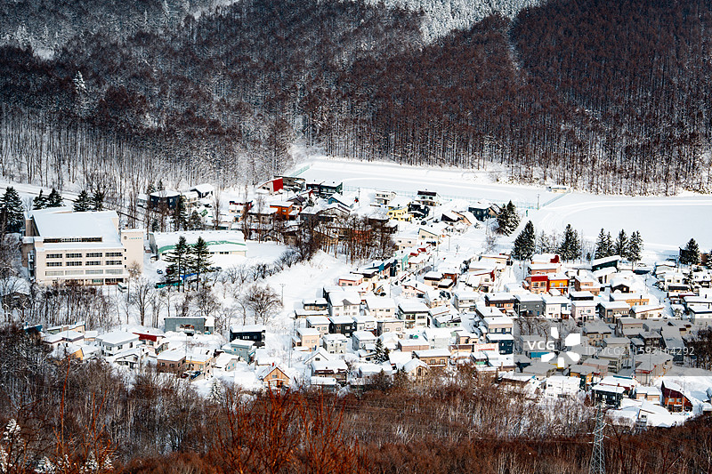 日本北海道小樽天狗山观景台风景图片素材