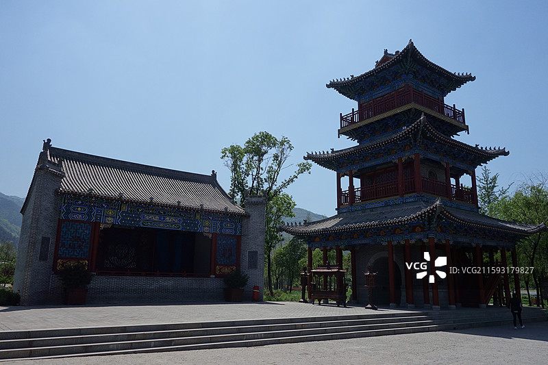 陕西省商洛市丹凤县棣花镇棣花古镇魁星楼图片素材