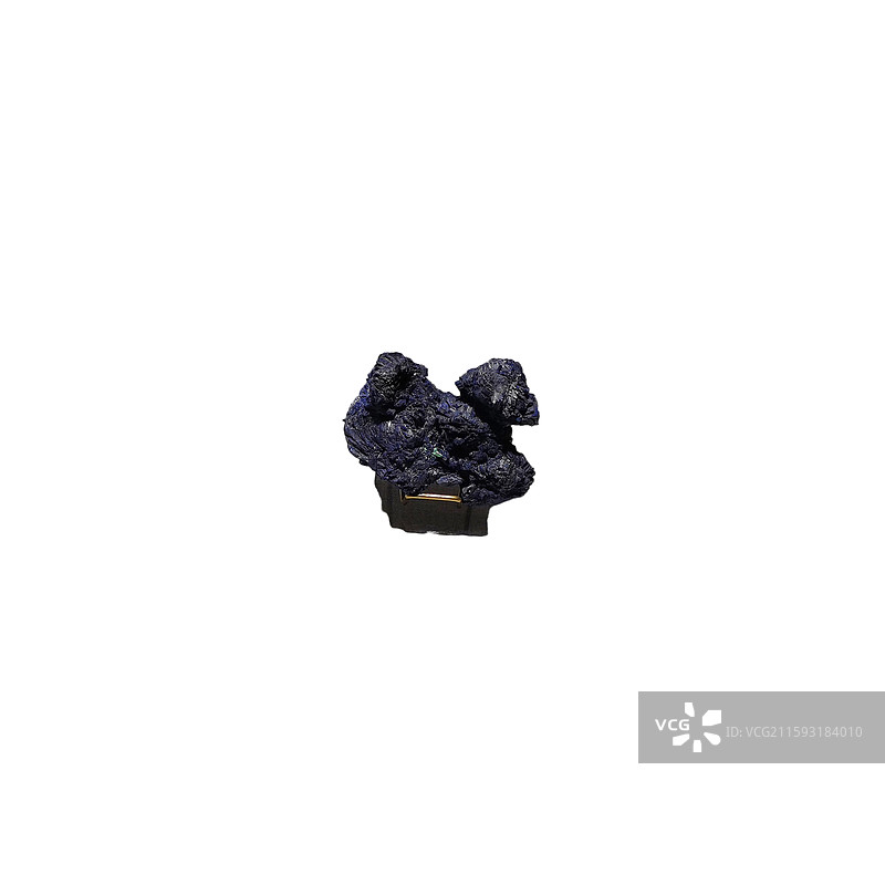 蓝铜矿石 白底图图片素材