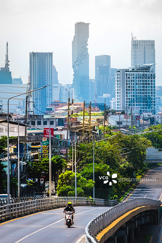 กรุงเทพมหานคร曼谷·进城之路图片素材