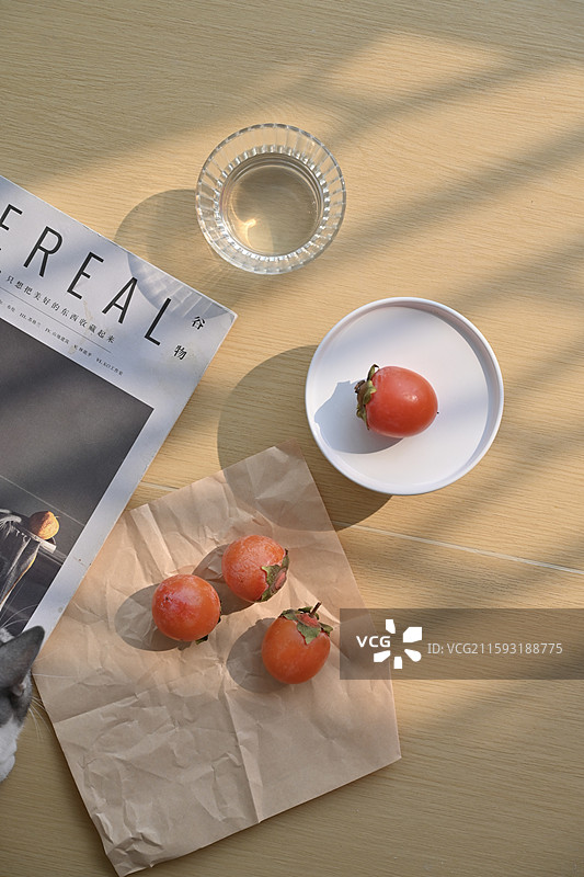 火柿子 水果图片素材