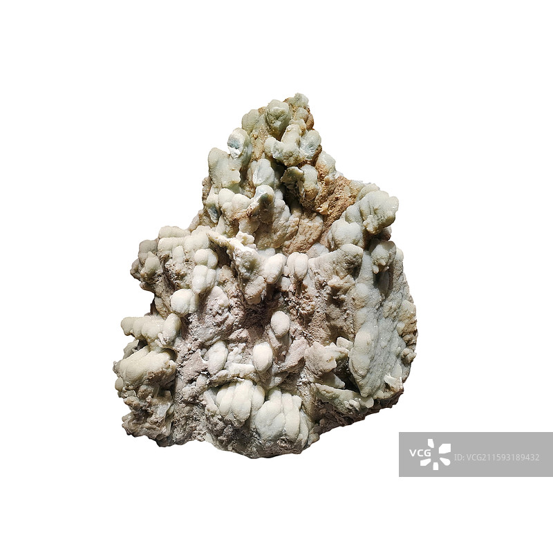 石英晶簇 原石 白底图图片素材