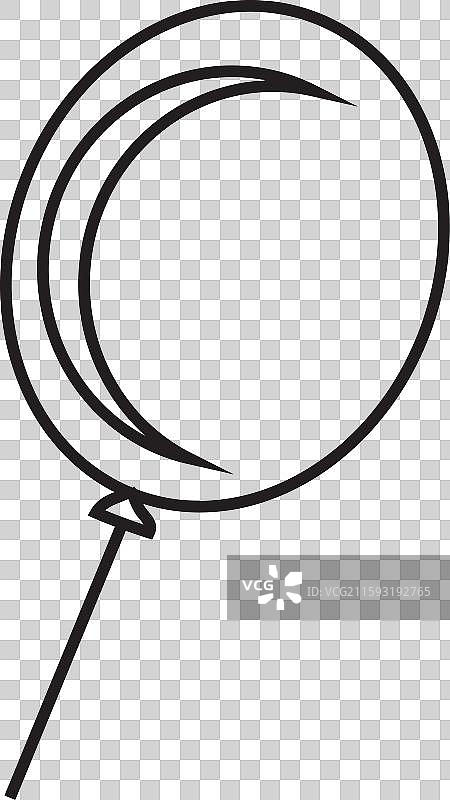 气球图标模板，可编辑颜色的气球图片素材