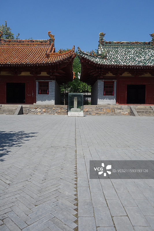 陕西省商洛市丹凤县棣花镇棣花古镇二郎庙和关帝庙宋金分界线图片素材