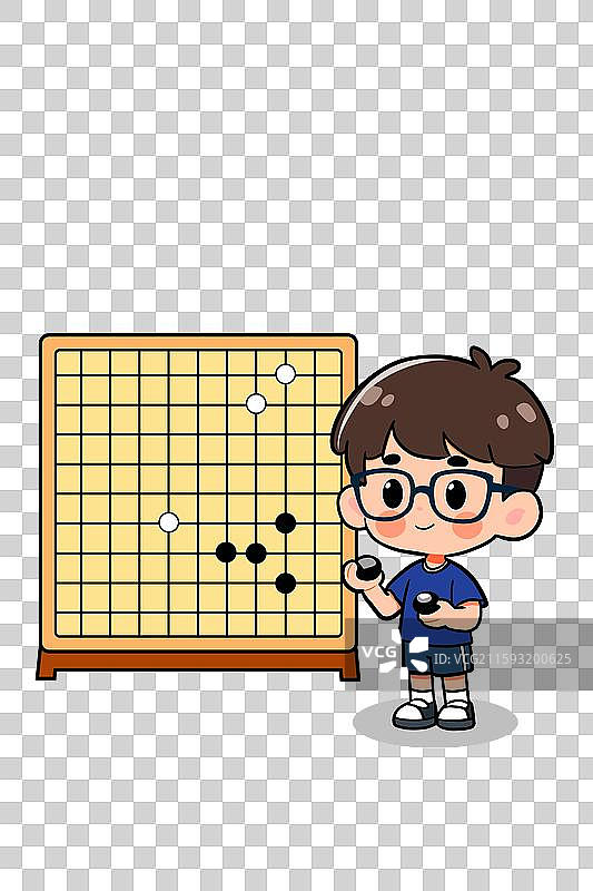 围棋卡通图片素材