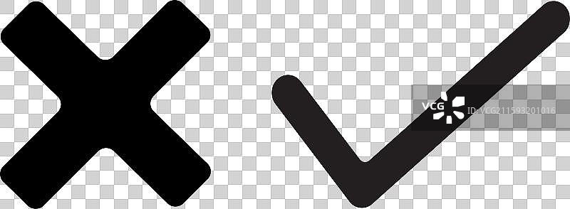 勾选标记图标扁平圆形按钮集图片素材