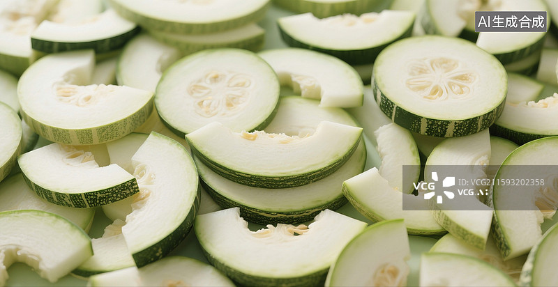 【AI数字艺术】冬瓜片图片素材