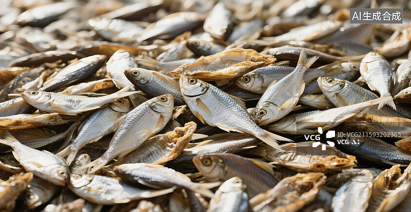 【AI数字艺术】海产鱼干图片素材