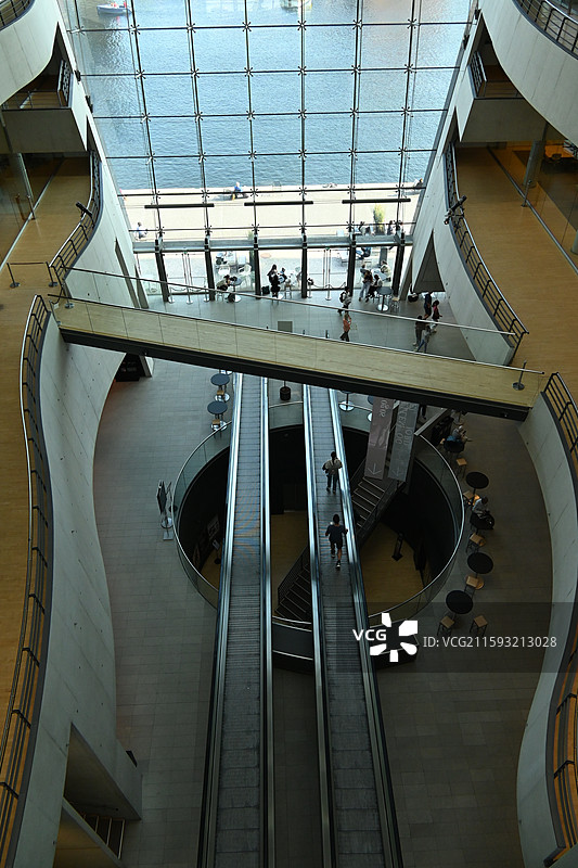 丹麦哥本哈根街景和皇家图书馆图片素材