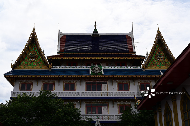 曼谷，水门寺，大佛下的众生图片素材