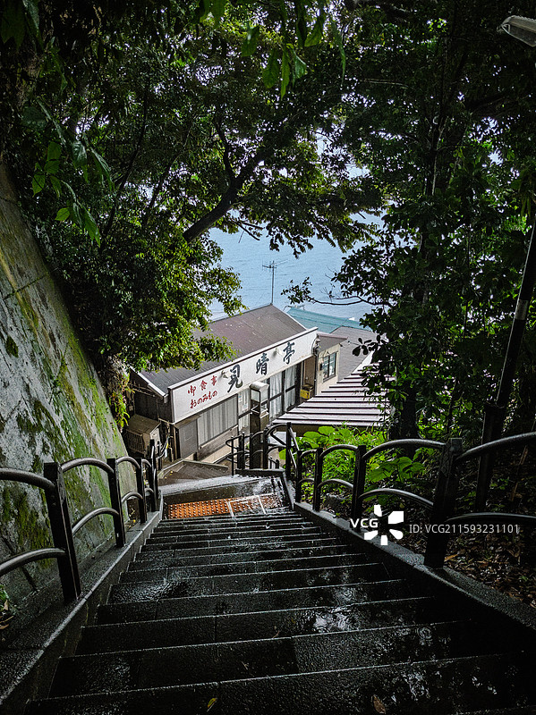 江之岛的见晴亭图片素材