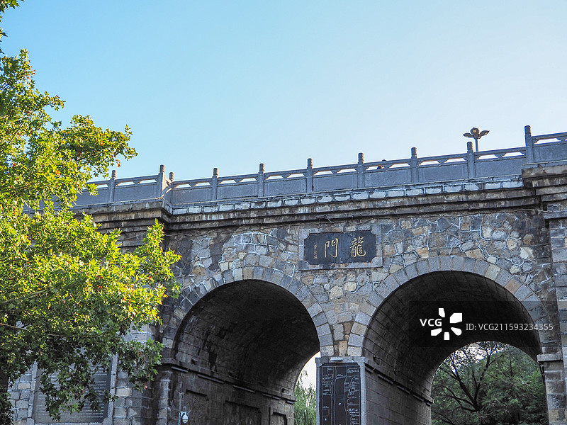 洛阳龙门石窟龙门建筑图片素材