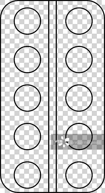线条风格的调色板轮廓图标图片素材