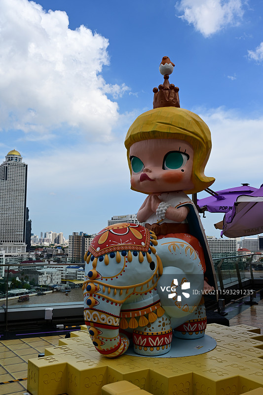 曼谷暹罗天地，湄南河风光图片素材