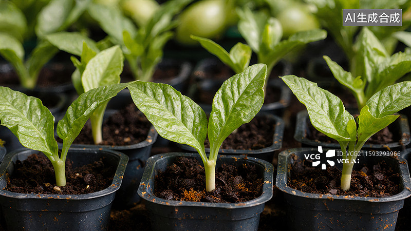 【AI数字艺术】幼苗生长图片素材