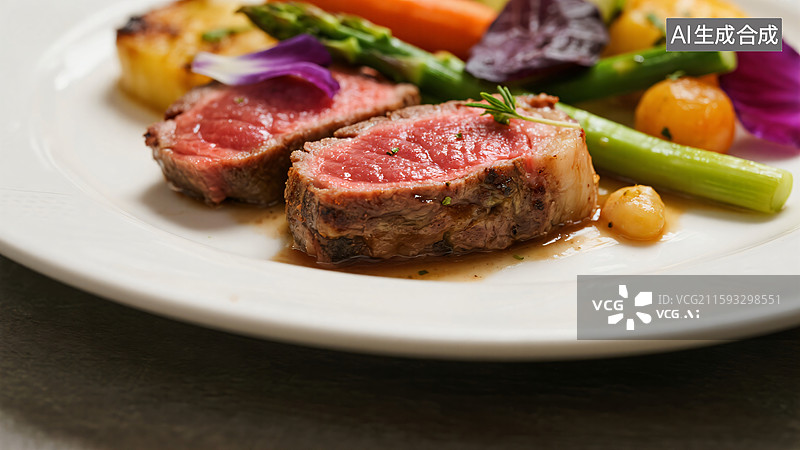 【AI数字艺术】臻品和牛：一场视觉与味觉的盛宴图片素材