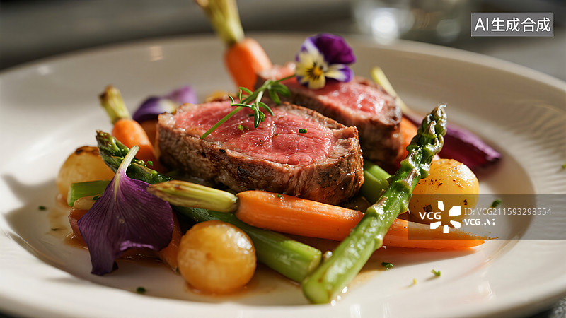 【AI数字艺术】臻品和牛：一场视觉与味觉的盛宴图片素材