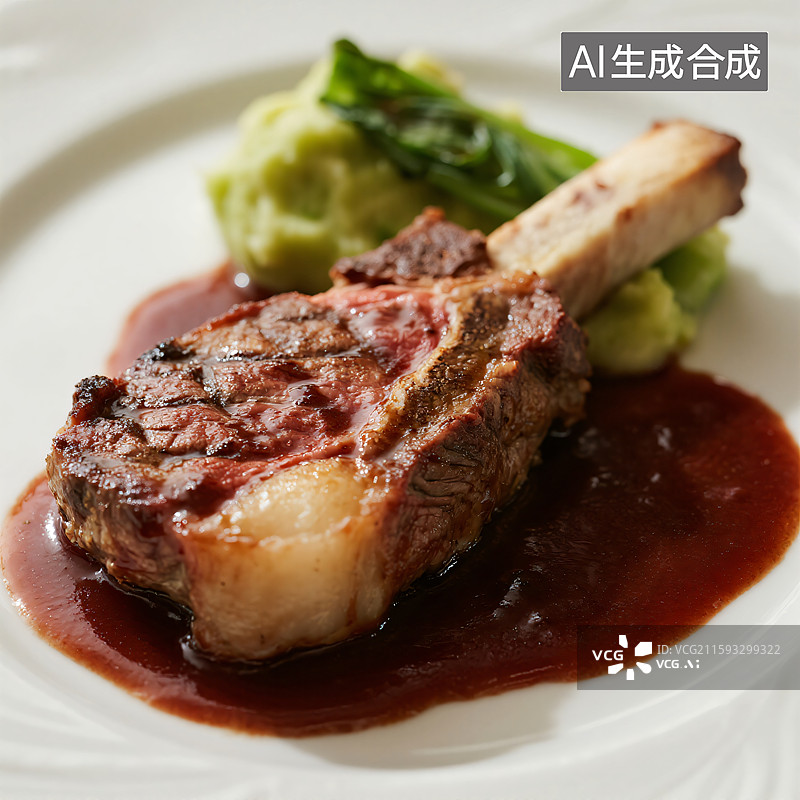 【AI数字艺术】舌尖上的艺术：精致法式米其林料理图片素材