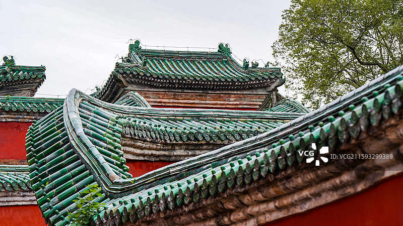 湖北省十堰市武当山风景区，九曲黄河墙图片素材