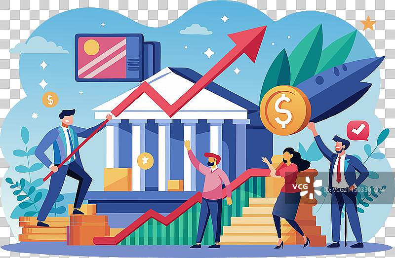 联邦储备利率上调图片素材