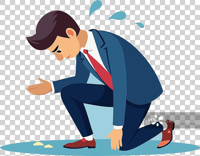 商人鞠躬道歉图片素材