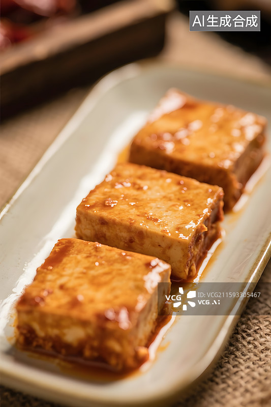 【AI数字艺术】卤味豆腐块豆腐乳图片素材
