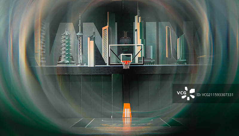 室内篮球馆图片素材