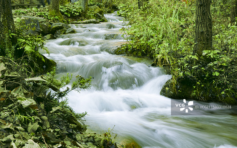 河南省洛阳市栾川县“重渡沟”景区图片素材