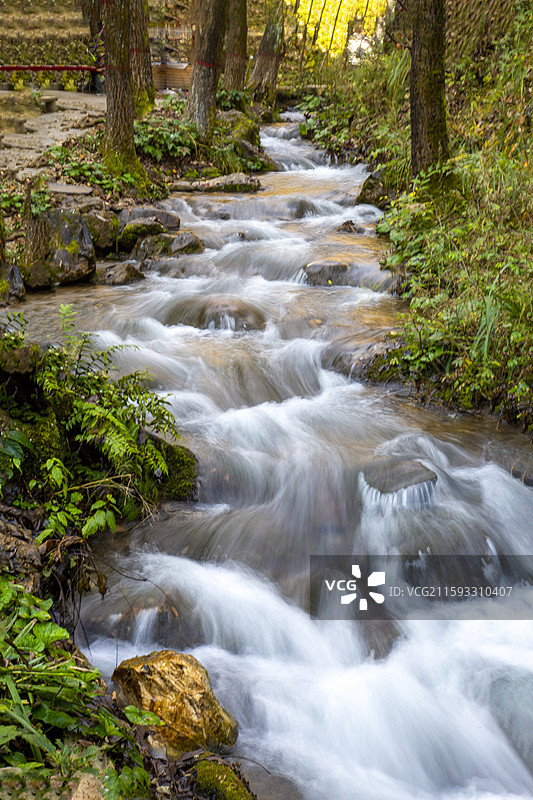 河南省洛阳市栾川县“重渡沟”景区图片素材