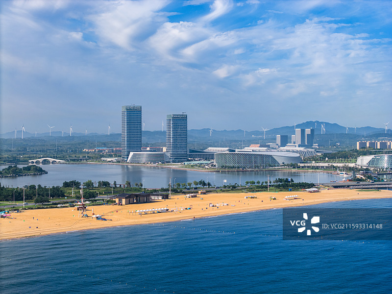 威海逍遥湾国际海水浴场图片素材