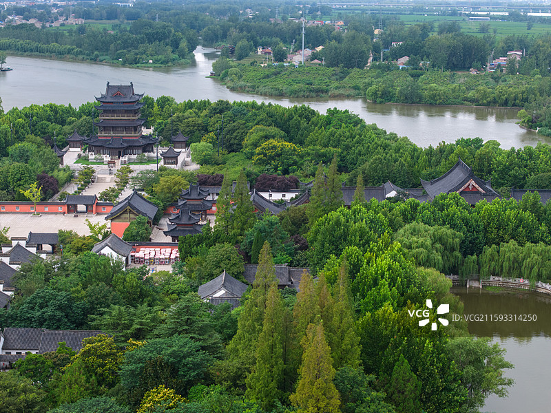灌南二郎神文化遗迹公园图片素材