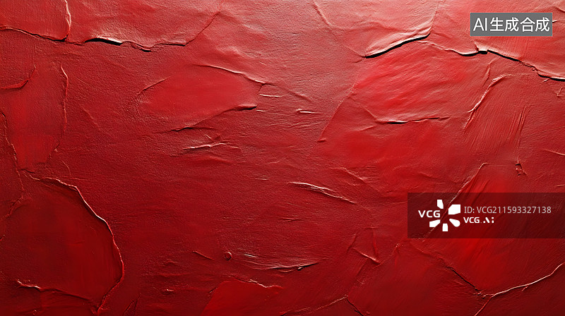 【AI数字艺术】红色油漆涂料油彩墙面背景图片素材