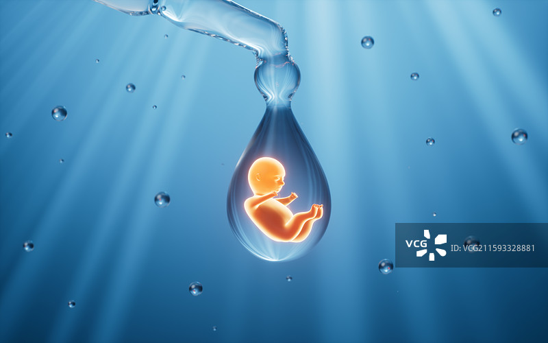 试管婴儿3D渲染图片素材