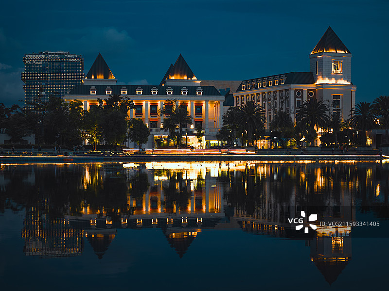 昆明公园1903夜景图片素材