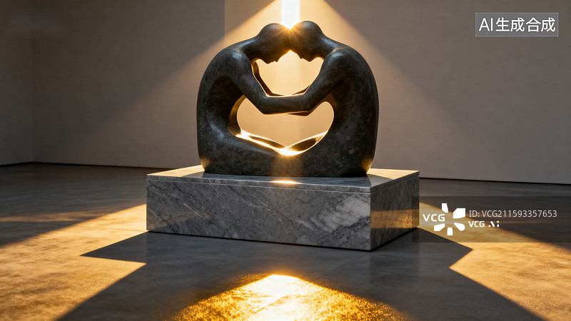 【AI数字艺术】抽象石雕艺术作品图片素材