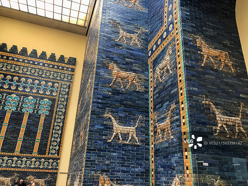 德国柏林博物馆 博物馆岛 佩加蒙博物馆 古巴比伦城门 伊斯塔尔门图片素材