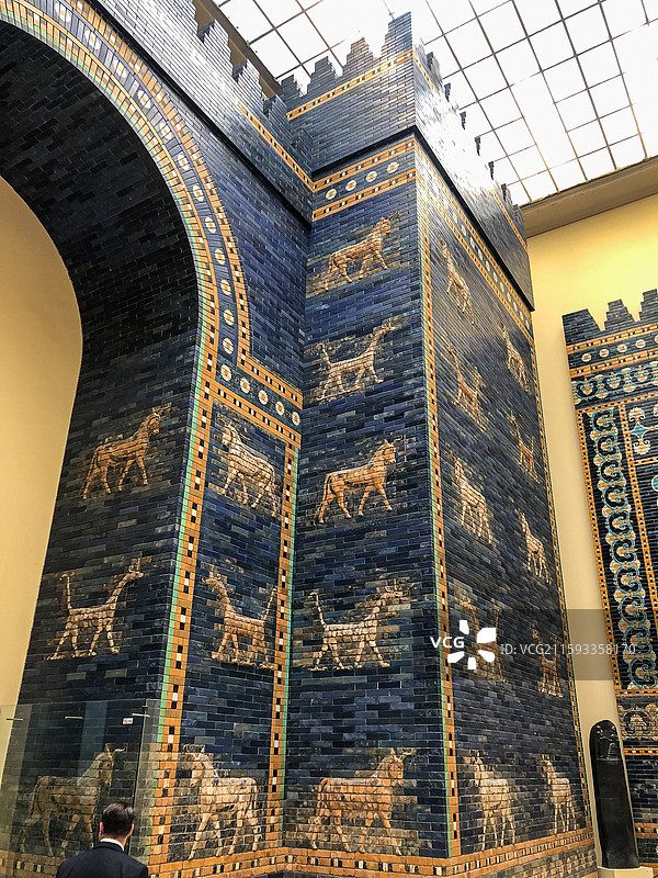 德国柏林博物馆 博物馆岛 佩加蒙博物馆 古巴比伦城门 伊斯塔尔门图片素材