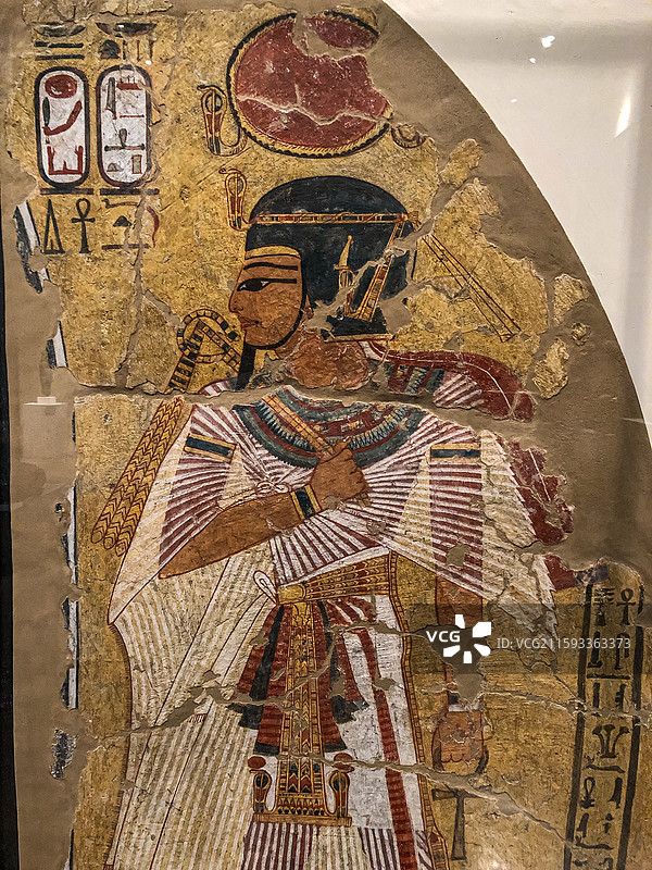 德国柏林博物馆岛 柏林新博物馆 古埃及文物图片素材