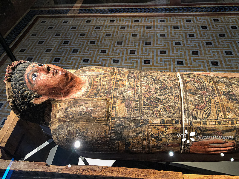 德国柏林博物馆岛 柏林新博物馆 古埃及文物 木乃伊图片素材