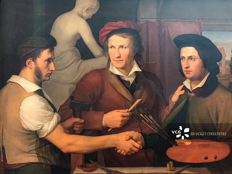 柏林新国家美术馆 油画图片素材