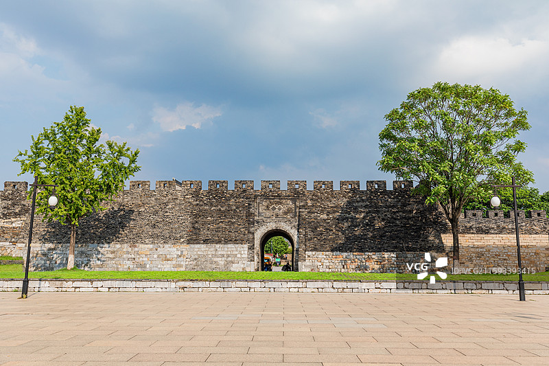 江苏省苏州市 苏州的古城楼胥门图片素材