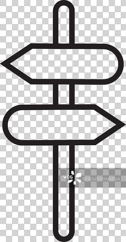 指示牌图标方向线图标隔离图片素材