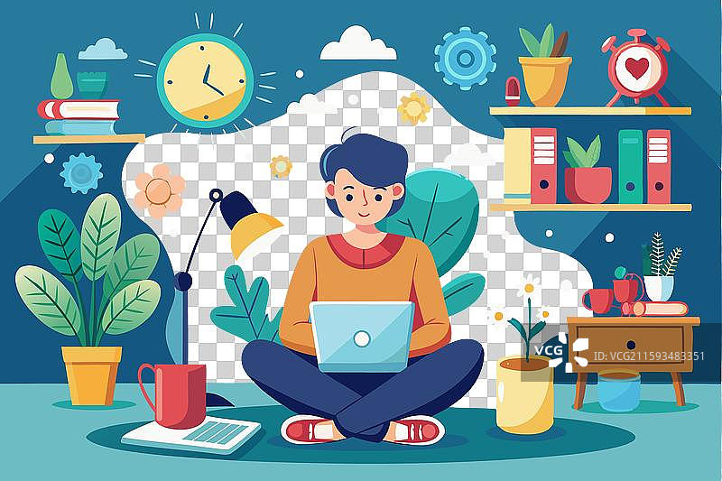 在家工作图片素材