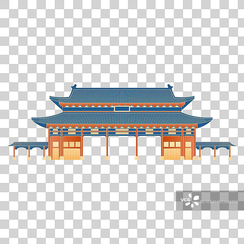 国风东莞城市地标建筑插画图片素材